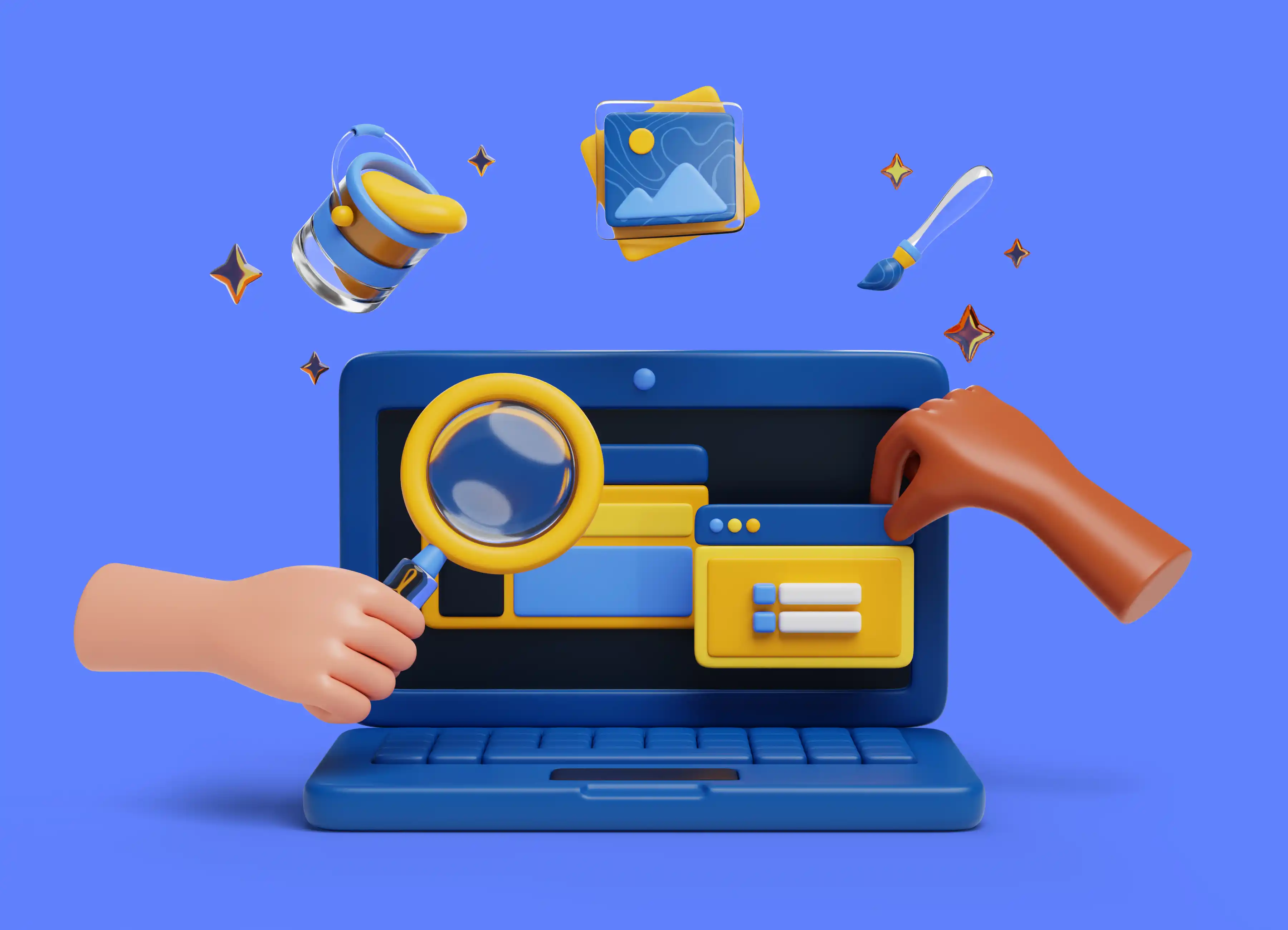 Symbolbild für Webentwicklung und technische Umsetzung. Pletix Web aus NRW bietet moderne Webflow- und Shopify-Webseiten mit Fokus auf Performance und Klarheit.