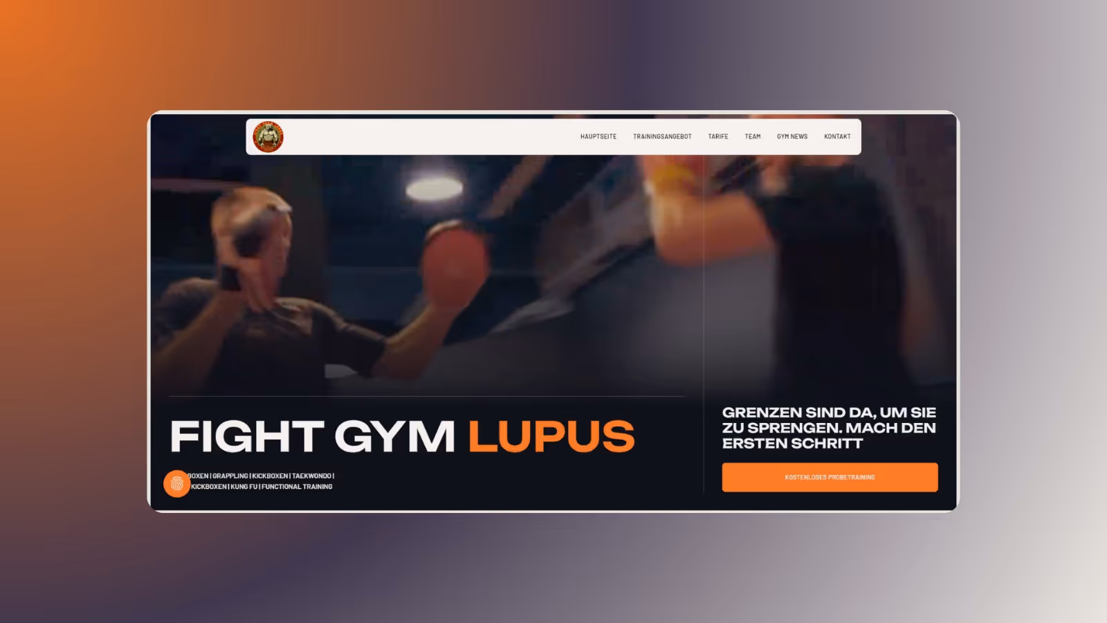 Dynamische Website für ein Kampfsportstudio mit Fokus auf MMA, Boxen und Functional Training. Entwickelt von Pletix. Project von Pletix